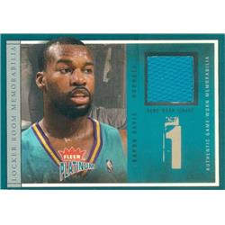 Picture of Autograph Warehouse 583595 Baron Davis Player Worn Jersey Patch Basketball Card - New Orleans Hornets - 2004 Fleer Platinum No.LRMBD