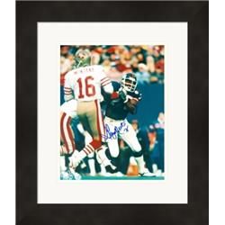 583859 George Martin Autographed 8 x 10 in. Photo - New York Giants, Super Bowl Champion - Matted & Framed