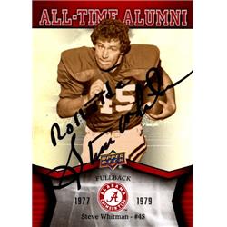 653039 Steve Whitman Autographed Football Card - Alabama Crimson Tide, SC - 2012 Upper Deck All Time Alumni No.ATASW Inscribed Roll Tide -  Autograph Warehouse