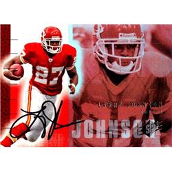 653090 Larry Johnson Autographed Football Card - Kansas City Chiefs, SC - 2006 Upper Deck SPX No.43