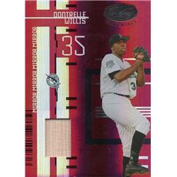 653520 Dontrelle Willis Player Used Bat Patch Baseball Card - Florida Marlins - 2005 Leaf Certified Materials Refractor No.38 LE 240-250
