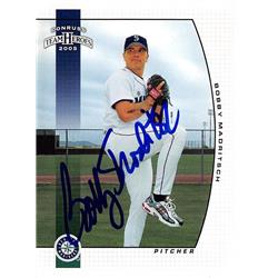 618702 Bobby Madritsch Autographed Baseball Card - Seattle Mariners, SC - 2005 Donruss Team Heroes No.286