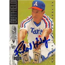 618845 Richard Hidalgo Autographed Baseball Card - Houston Astros, SC - 1994 Upper Deck Top Prospects No.23