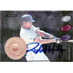 619016 Richard Hidalgo Autographed Baseball Card - Houston Astros, SC - 1998 Upper Deck Youth Movement No.24