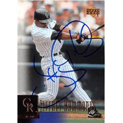 619116 Jeffrey Hammonds Autographed Baseball Card - Colorado Rockies - Upper Deck No.260