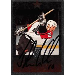 John LeClair autographed Hockey Card (Philadelphia Flyers, SC) 1996 Donruss Elite #56 - Hockey Slabbed Autographed Cards
