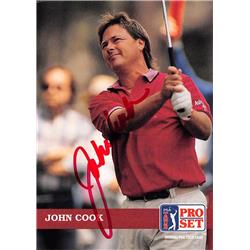 638664 John Cook Autographed Golf Card - Ohio State Buckeyes, SC - 1992 Pro Set No.94
