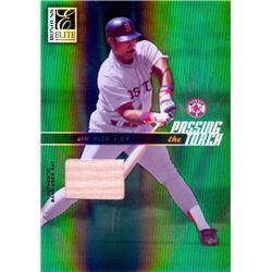 638829 Jim Rice Player Used Bat Patch Baseball Card - Boston Red Sox - 2004 Donruss Elite Passing the Torch Green Refractor No.PT15 LE 135-200