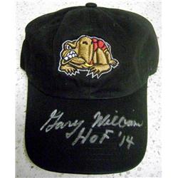 Picture of Autograph Warehouse 649382 Gary Williams Autographed Hat - Inscribed HOFf 14 - Maryland Terrapins Hall Fame Head Coach - Flexfit Cap