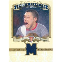 Picture of Autograph Warehouse 649542 Clint Dempsey Player Worn Jersey Patch Soccer Card - Team USA - 2012 Upper Deck Goodwin Champions No.MCD