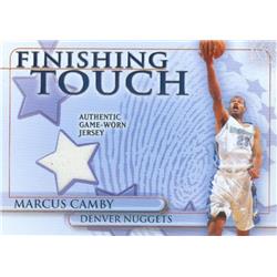 Picture of Autograph Warehouse 649781 Marcus Camby Player Worn Jersey Patch Basketball Card - Denver Nuggets - 2005 Topps Finishing Touch No.FTMC