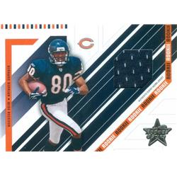 Bernard Berrian Player Worn Jersey Patch Football Card - Chicago Bears - 2004 Leaf Rookies & Stars No.259 LE 310-750