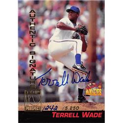650096 Terrell Wade Autographed Baseball Card - Atlanta Braves - 1994 Signature Rookies Top Prospect No.A4 -  Autograph Warehouse