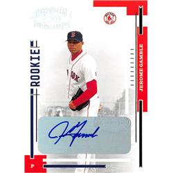 650180 Jerome Gamble Autographed Baseball Card - Boston Red Sox - 2004 Donruss Throwback Threads Rookie No.234 LE 184-200