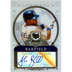 650274 Josh Barfield Autographed Baseball Card - San Diego Padres - 2006 Bowman Sterling No.BSJLB