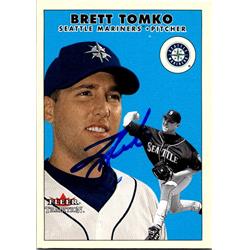 651417 Brett Tomko Autographed Baseball Card - Seattle Mariners Ft - 2000 Fleer Tradition No.U42