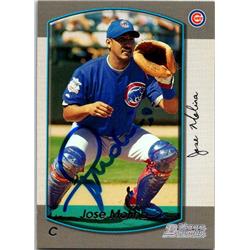 651456 Jose Molina Autographed Baseball Card - Chicago Cubs, FT - 2000 Bowman No.252
