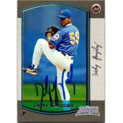 651495 Dicky Gonzalez Autographed Baseball Card - New York Mets, FT - 2000 Bowman Rookie No.247