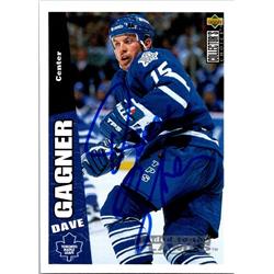 652146 Dave Gagner Autographed Hockey Card - Toronto Maple Leafs, FT - 1996 Upper Deck No.260