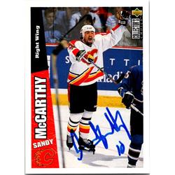 652264 Sandy Mccarthy Autographed Hockey Card - Calgary Flames, FT - 1996 Upper Deck No.43
