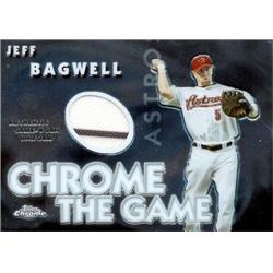 652639 Jeff Bagwell Worn Jersey Patch Baseball Card - Houston Astros - 2005 Topps Chrome No.CGRJB