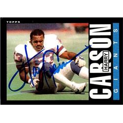 653008 Harry Carson Autographed Football Card - New York Giants, SC - 1985 Topps No.114 -  Autograph Warehouse