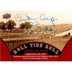 653033 Britton Cooper Autographed Football Card - Alabama Crimson Tide, SC - 2012 Upper Deck Roll Ride Stadium No.89 Ballpoint -  Autograph Warehouse