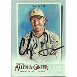 653249 Chip Gaines Autographed Trading Card - Fixer Upper - 2020 Topps Allen & Ginters Silver Portrait No.155