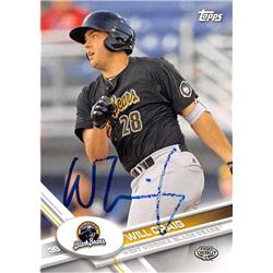 653347 Will Craig Autographed Baseball Card - West Virginia Black Bears - 2017 Topps Pro Debut Rookie No.105