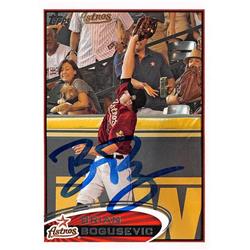 653414 Brian Bogusevic Autographed Baseball Card - Houston Astros - 2012 Topps No.US215