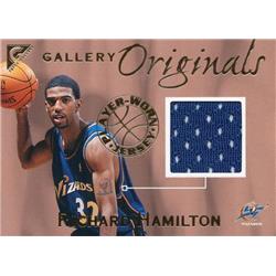 Richard Hamilton Player Worn Jersey Patch Basketball Card - Washington Wizards - 2000 Topps Gallery Originals No.GO9