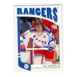 Vic Hadfield Autographed Hockey Card - New York Rangers - 2005 In the Game No.410