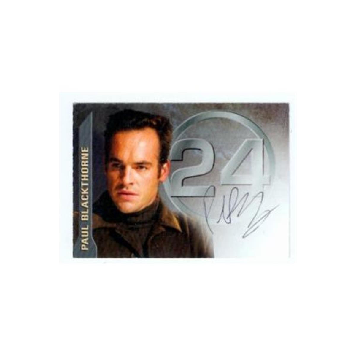 584504 Paul Blackthorne Signed 24 Card - Stephen Saunders 24 Season 3 A2