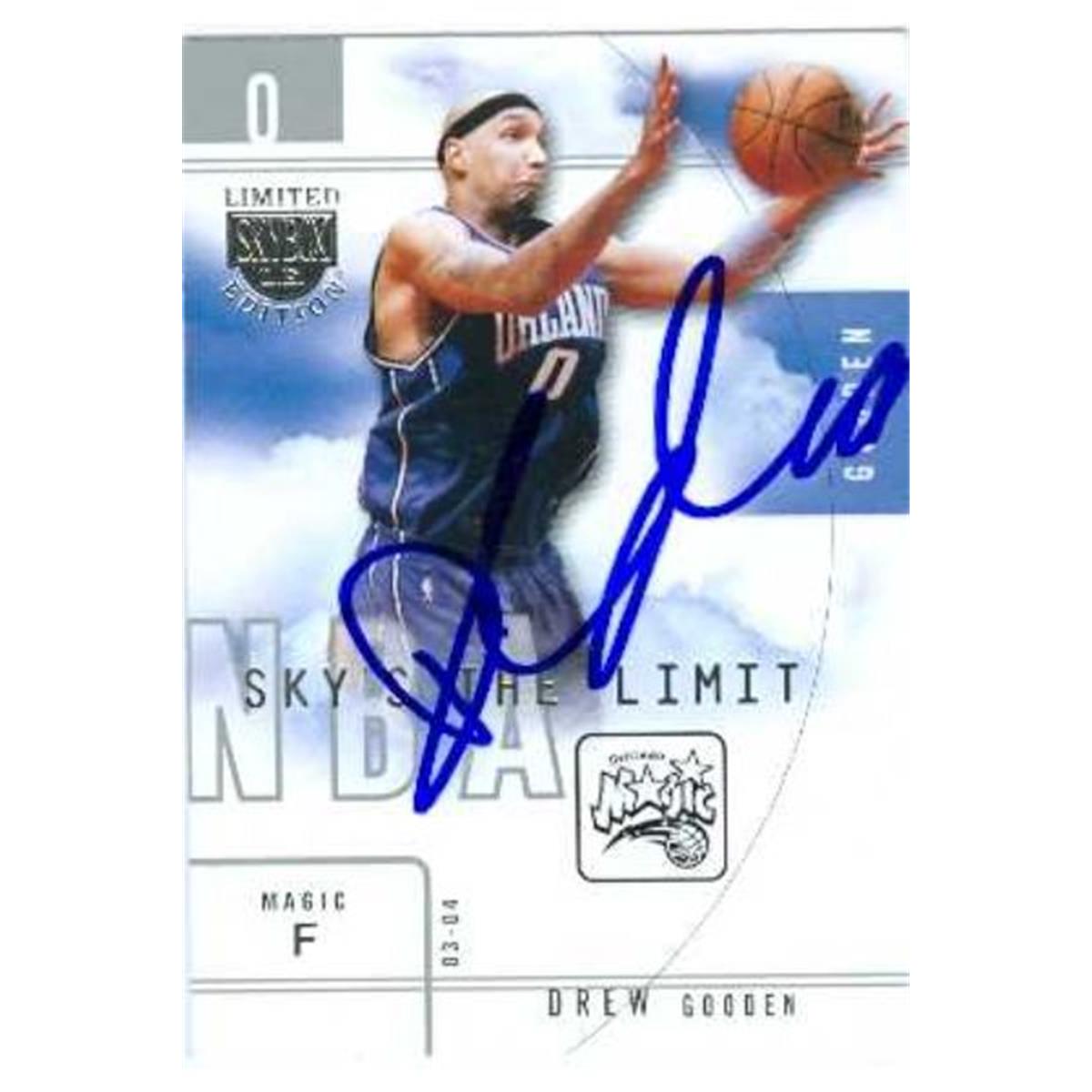 Drew Gooden Autographed Basketball Card - Orlando Magic