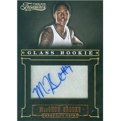 584839 Marshon Brooks Autographed Basketball Card - Brooklyn Nets - 2012 Panini Timeless Treasures Glass Rookie No.220 LE 437-499