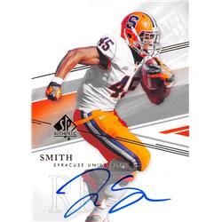 585112 Jerome Smith Autographed Football Card - Syracuse Orange - 2014 Upper Deck SPA Rookie No.57