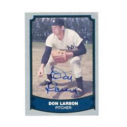 585324 Don Larson Autographed Baseball Card - New York Yankees - 1988 Pacific Baseball Legends Card - Don Larsen