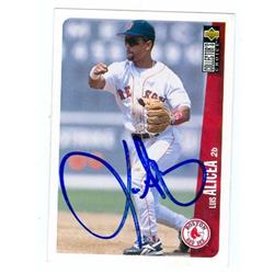 585958 Luis Alicea Autographed Baseball Card - Boston Red Sox - 1996 Upper Deck No.59