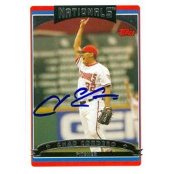 585964 Chad Cordero Autographed Baseball Card - Washington Nationals - 2006 Topps No.361