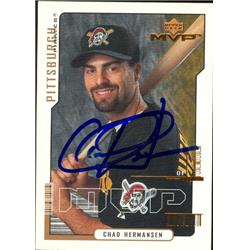 586040 Chad Hermansen Autographed Baseball Card - Pittsburgh Pirates - 2000 Upper Deck MVP No.138