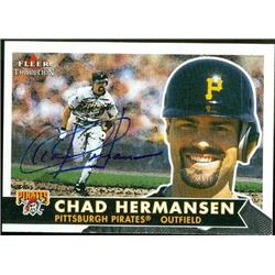 586041 Chad Hermansen Autographed Baseball Card - Pittsburgh Pirates - 2001 Fleer Tradition No.315