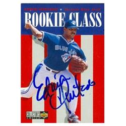 586398 Edwin Hurtado Autographed Baseball Card - Toronto Blue Jays - 1995 Upper Deck Rookie Class No.16