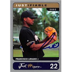 586521 Francisco Liriano Autographed Baseball Card - San Francisco Giants, Pittsburgh Pirates Star, FT - 2002 Just Minors No.22