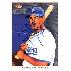 586527 Delwyn Young Autographed Baseball Card - Los Angeles Dodgers, FT - 2003 Topps 206 No.410