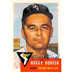 586573 Harry Fritz Dorish Autographed Baseball Card - Chicago White Sox - 1991 Topps Archives 1953 No.145