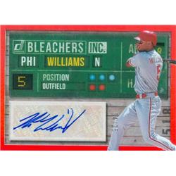 587129 Nick Williams Autographed Baseball Card - Philadelphia Phillies - 2019 Panini Donruss Bleachers INC No.BINW