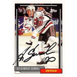 620843 Alexander Semak Autographed Hockey Card - New Jersey Devils, 67 - 1992 Topps No.419