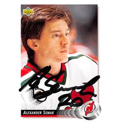 620845 Alexander Semak Autographed Hockey Card - New Jersey Devils, 67 - 1993 Upper Deck No.45