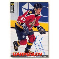 Johan Garpenlov Autographed Hockey Card - Florida Panthers, 67 - 1995 Upper Deck No.240