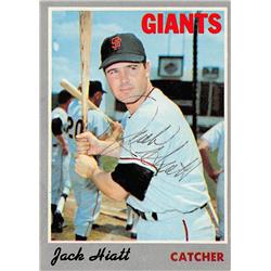 621414 Jack Hiatt Autographed Baseball Card - San Francisco Giants, 67 - 1970 Topps No.13 Ballpoint